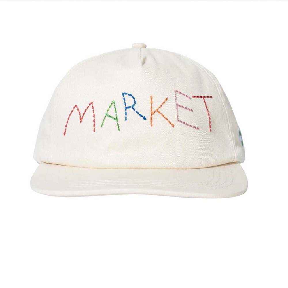 MARKET Studios Butter Cream Soft Stitch 5 Panel Hat “NWT & Bagged”